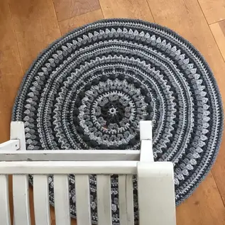 DIY Haakpakket Island vloerkleed RibbonXL Silver Grey