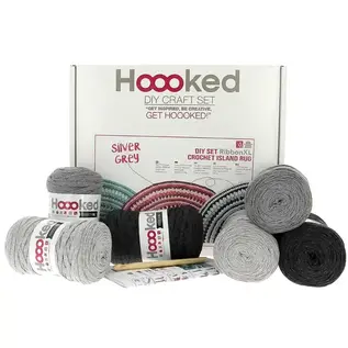DIY Haakpakket Island vloerkleed RibbonXL Silver Grey