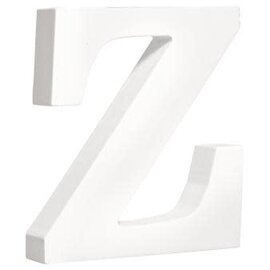letters Z , wit, 11cm, Dikte 2 cm