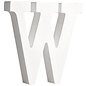 letters W , wit, 11cm, Dikte 2 cm