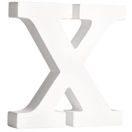 letters X , wit, 11cm, Dikte 2 cm