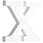 letters X , wit, 11cm, Dikte 2 cm