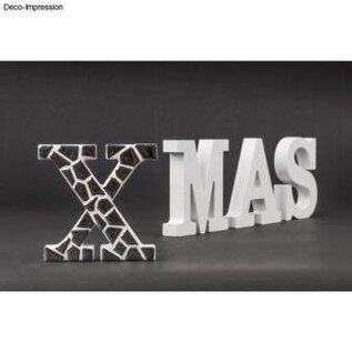 letters X , wit, 11cm, Dikte 2 cm