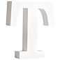 Rayher letters T , wit, 11cm, Dikte 2 cm
