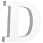letters D , wit, 11cm, Dikte 2 cm