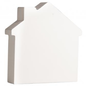 symbool huis , wit, 11cm, Dikte 2 cm
