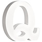 letters Q , wit, 11cm, Dikte 2 cm