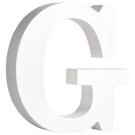 letters C , wit, 11cm, Dikte 2 cm
