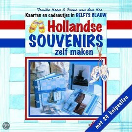 Hollandse souvenirs zelf maken. kaarten en cadeautjes in Delfts Blauw
