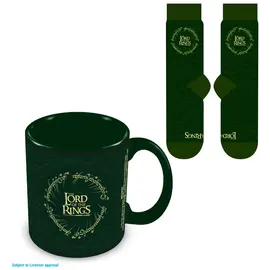 LORD OF THE RINGS - Logo - Mug 315ml & Sokken  41-45