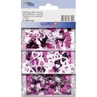 Pailletten - Mix rosa/pink , 30 g