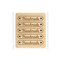 Houten label Handmade 9x50mm