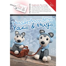 CuteDutch Patroonboekje Husky's Paco en Hugo
