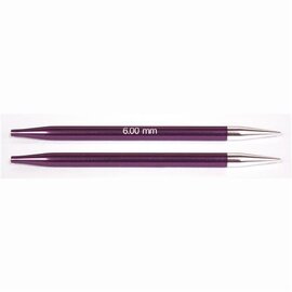 Verwisselbare rondbreinaalden 6,00mm - 10cm - KnitPro Zing