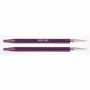 KnitPro Zing korte verwisselbare breinaalden 6.00mm