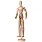 Ledenpop Man 40 cm Blank Hout
