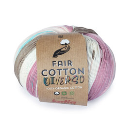 FAIR COTTON DIVERSO 403 - Paars-Kauwgom roze-Olieverf bad 76974