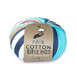FAIR COTTON DIVERSO 400 - Bruin-Lila-Blauw bad 76971