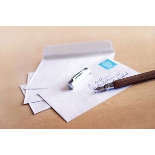 Envelop 114x162mm C6 wit met plakstrip krimp 25 stuks