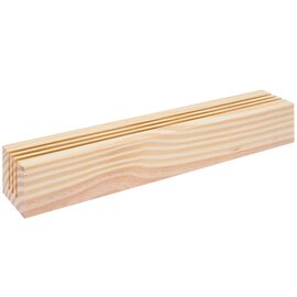 Houten standaard voor metalen ringen 26x5x4cm