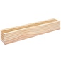 Houten standaard voor metalen ringen 26x5x4cm