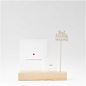 Houten standaard voor metalen ringen 26x5x4cm