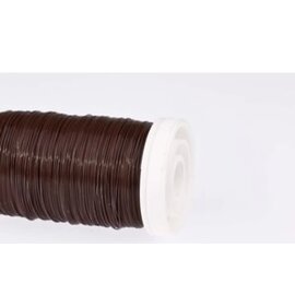 WIKKELDRAAD BRUINGELAKT OP SPOEL 0.35MM 100GR