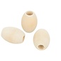 Houten ovalen Parels Ø2,2  3cm - 3st.