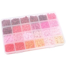 Doos Heishi parels 6 mm