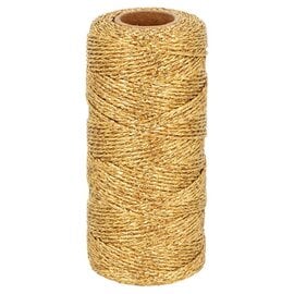 Goud metaalkoord 100 m x 1,5 mm