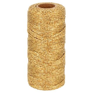 Goud metaalkoord 100 m x 1,5 mm