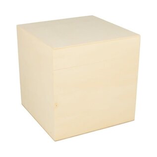 Houten magneetkubus 14x14x14 cm