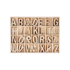 Alfabet hout 130 stuks