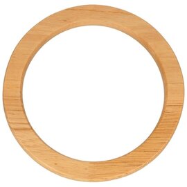 2 ronde houten silhouetten 13 cm