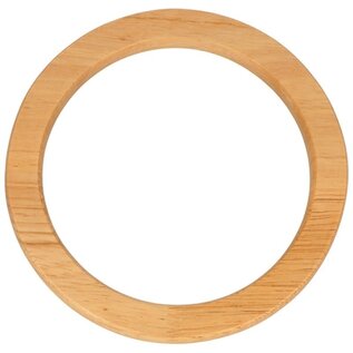 2 ronde houten handvaten 13 cm