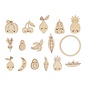 16 houten fruitsilhouetten