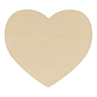 4 houten harten onderzetters 9.5x9.5cm