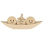 3 ronde houten silhouetten
