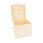 Kubus urn 17x17x17 cm hout