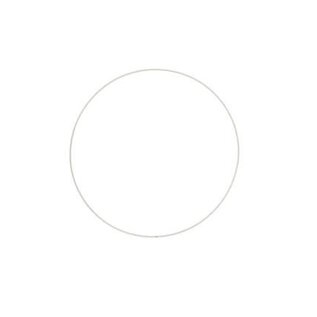 Metalen dromenvanger ring 25cm wit
