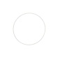 Metalen dromenvanger ring 25cm wit