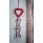 Metalen dromenvanger ring 25cm wit