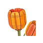 DIY Houten Bloem Orange Tulip, Oranje Tulp