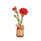 DIY Houten Bloem, Red Carnation/Rode Anjer, Robotime, 12x8x22cm