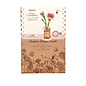 DIY Houten Bloem Pink Carnation, Roze Anjer, Robotime, 12x7x29cm