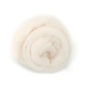witte 100% natuurlijke schapenwol 50g