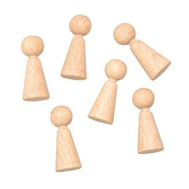 Houten pionnen