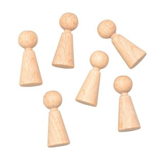 Houten pionnen