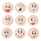 Wattenbolletjes met gezicht 25mm, 9 stuks
