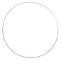 Metalen dromenvanger ring bedekt 18cm wit